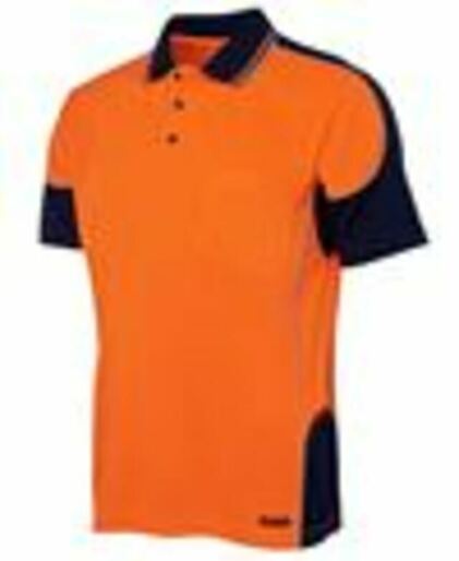 HI VIS CONTRAST PIPING POLO