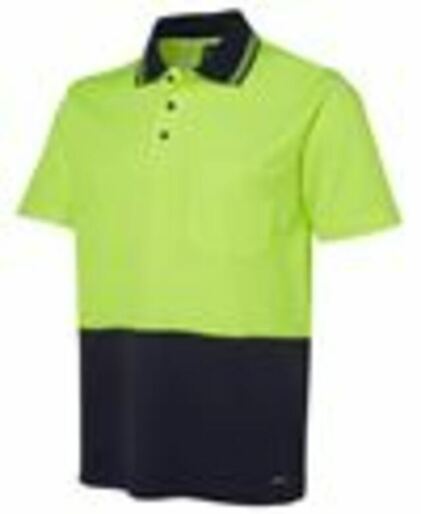 HI VIS NON CUFF S/S COTTON BACK