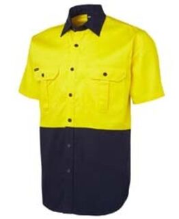 6HWS HI VIS S/S 190G WORK SHIRT