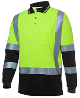 HI VIS L/S D+N H PATTERN TRAD POLO
