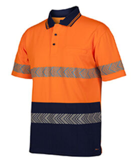HI VIS S/S SEGMENTED TAPE POLO