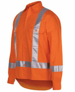 6DTLS - HI VIS (D+N) L/S 150G TTMC-W TAPE SHIRT