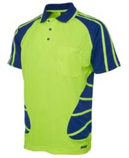 HI VIS S/S SPIDER POLO