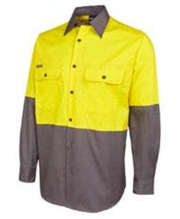6HWSL - JB's HI VIS L/S 150G SHIRT