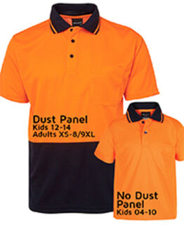 ADULTS AND KIDS HI VIS NON CUFF TRADITIONAL POLO