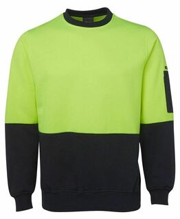 6HVCN  HI VIS FLEECY CREW