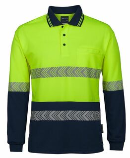 6HLST JB's HV L/S SEGMENTED TAPE POLO