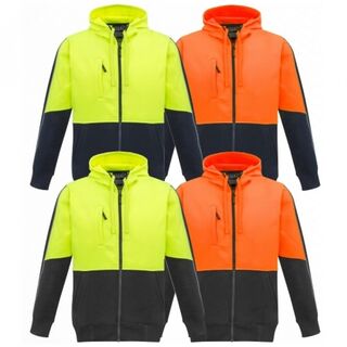ZT485 - Unisex Hi Vis Full Zip Hoodie- SYZMIK